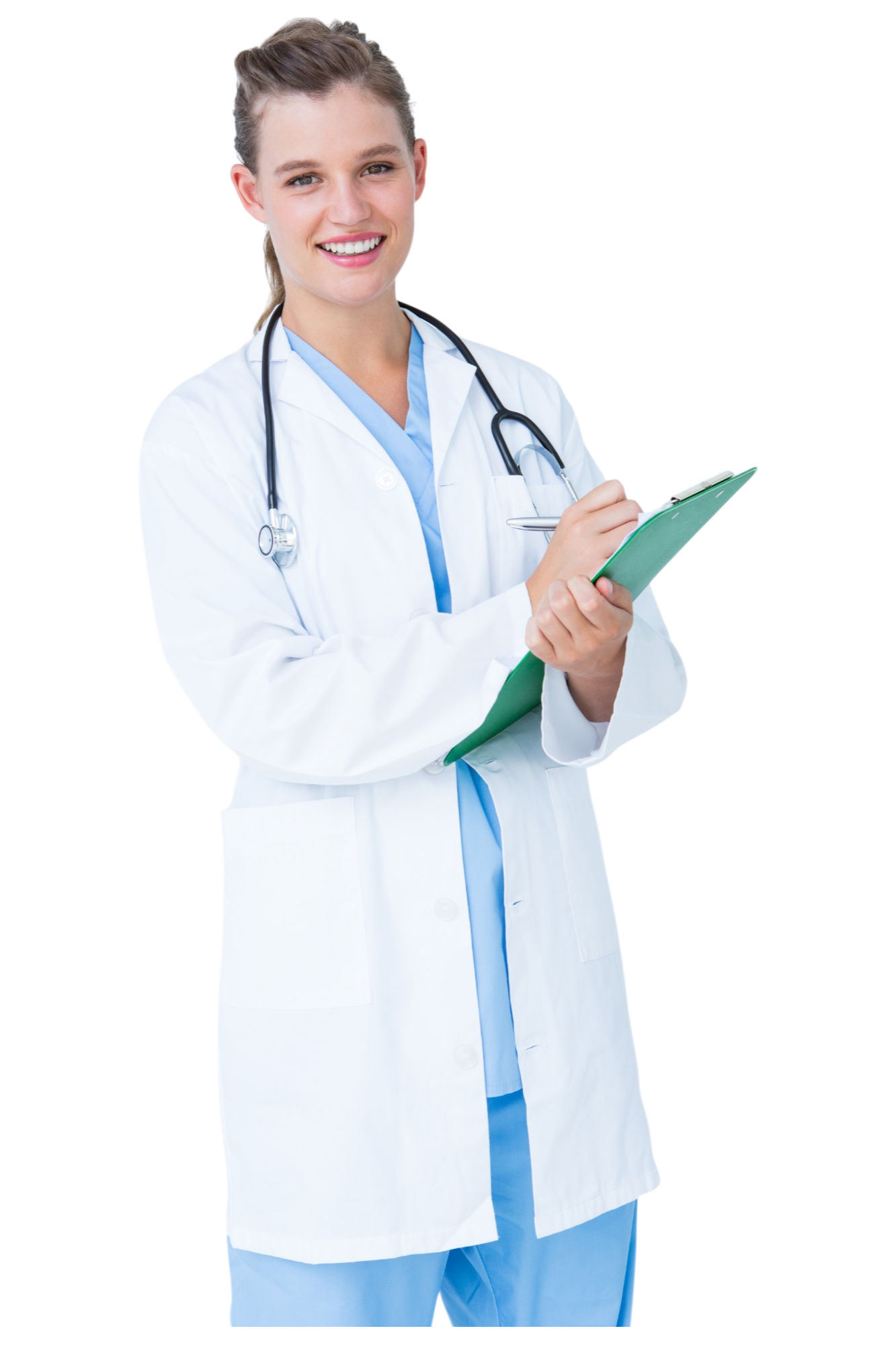 happy-doctor-writing-clipboar